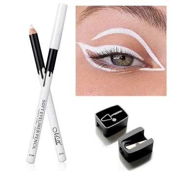 1PC חדש לבן אייליינר איפור חלקה קל ללבוש העיניים Brightener עמיד למים אופנה עיניים אניה עפרונות איפור לעיניים כלי