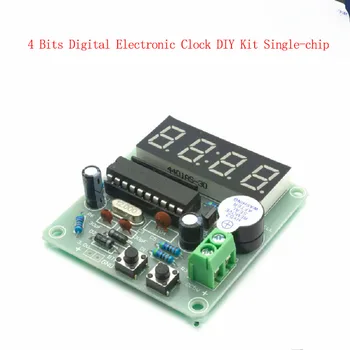 2 סט 4 ביטים אלקטרוניים דיגיטליים שעון DIY ערכת שבב יחיד מיקרו-אלקטרוניים שעון DIY חלקי ריתוך חלקי חילוף