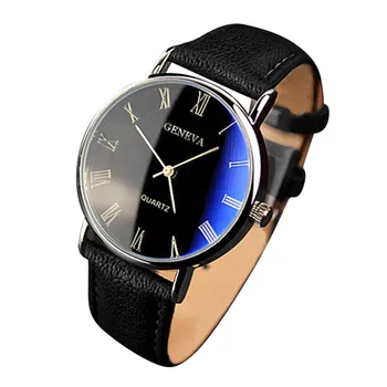 2023 מותג חדש של גברים שעון חגורה שעון אופנה בלו-ריי רומן מילולי אנשי עסקים שעון קוורץ שעונים часы мужские наручные