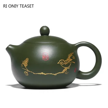 210ml Yixing סגול קליי קומקומים מאסטר בעבודת יד Xishi תה סיר הכדור לחור מסנן קומקום סיני אותנטי זישה ערכת תה מתנות