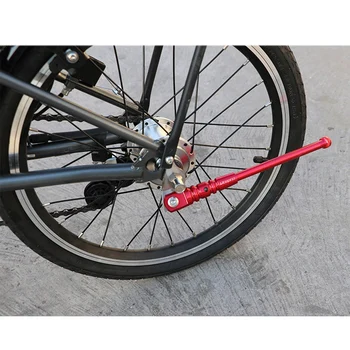 3X Litepro אופניים בעיטה לעמוד אופני כביש רגלית אופני הרים אופניים מחזור מתלה עבור ברומפטון אביזרים(שחור)