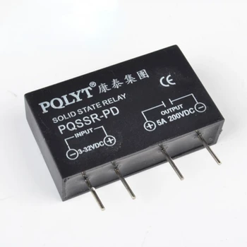 5A 200VDC PCB Solid State Relay PQ SSR-PD הלחמה SSR PQLYT