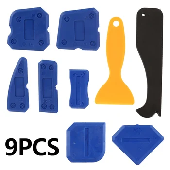 9pcs איטום ערכת כלי פלסטיק איטום וגימור הכלי עם מספר רב של צורה, גודל נייד דיס מגרד רב תכליתי קולק