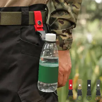 Carabiner חגורה חגורה ניילון רצועת הבקבוק תלוי אבזם קליפ מחזיק מפתחות תרמיל גב, חגורה חיצונית לטיפוס הרים, טיולים טיפוס