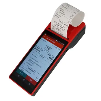 Goodcom GT81 נייד כף יד אנדרואיד מערכת קופה מסוף מייצרת מסך מגע קופה עם מדפסת מכונת תשלום