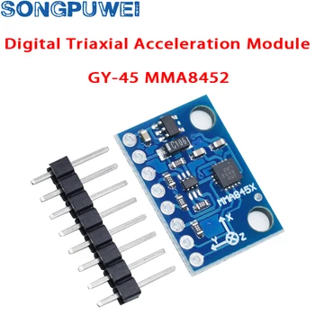 GY-45 MMA8451 MMA8452 מודולים דיגיטליים Triaxial תאוצה דיוק גבוהה הנטייה מודול