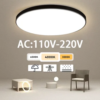 Led מנורת תקרה AC 110V-220V תאורה מודרניים 18W 30W 40W עבור סלון חדר שינה מטבח