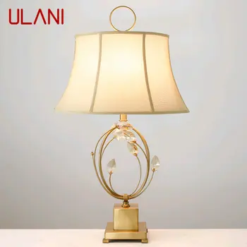 ULANI עכשווי קריסטל מנורת שולחן LED יצירתי אופנה עמעום שולחן אור הביתה סלון עיצוב חדר השינה