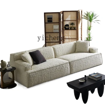 XJ הספה בסלון פשוטה מודרנית דירה קטנה של שלושה-מושב ישר שורה מתקדם כותנה, פשתן בד הספה