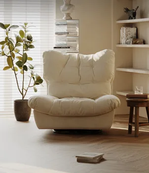 איטלקי מינימליסטי ענן אדם יחיד ספה צרפתית קרם מעצב סגנון rotatable מזדמן הכיסא