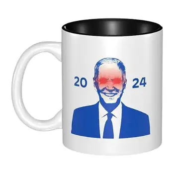 ביידן 2024 כוס 350ml קרמיקה ביידן ספל להצביע הבחירות לנשיאות מצחיק כוסות קפה על עיצוב מטבח עמיד נסיעות ספל קפה