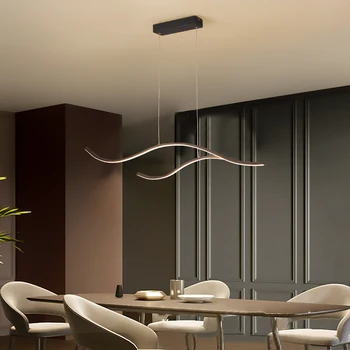 בית חכם אלקסה המודרני הוביל אורות תליון עבור סלון מטבח חדר אוכל בר תליית מנורה LED תליון המנורה בבית Lustres