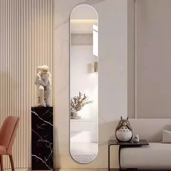 דירת יוקרה אסתטי מראות יהירות נורדי באורך מלא מקלחת מראה ארוך יצירתי קישוט Maison קישוט חדר השינה