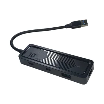 המחשב קורא כרטיסי זיכרון 6 ב-1 USB הרחבה 10Gbps מהירות העברת נתונים USB-C מפצל USB 3.2 סוג C רכזת USB A