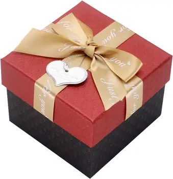 התיבה, הכיכר האדומה קינון מתנות קופסאות עם מכסים, מתנה אריזה קופסה לאורחים, קישוט, חתונות, ימי הולדת