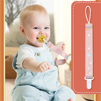 התינוק מוצץ בעל קליפ המוצץ קליפ עבור בנים & בנות 6 דפוסי מתאים עבור רוב מוצצים לתינוקות Teethers & צעצוע מתנות