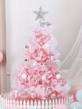 ורוד עץ חג המולד יוקרה השנה החדשה מלאכותית מוצפן עץ חג המולד מתנות לילדים משפחה קישוטי חג מולד שמח קישוט הבית