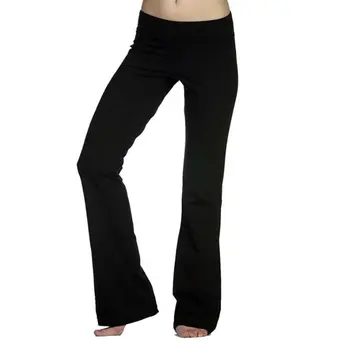 חותלות של נשים אלסטי רחב הרגל הזיקוק מכנסיים חותלות גבוהות המותניים מכנסיים עטוף אצן מכנסי טרנינג יוגה מכנסיים ארוכים S-XXXL