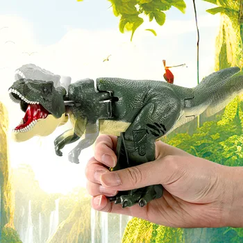 חם!!! צעצוע של ילדים דינוזאור פיתול ומסתובבת אביב מכני אינטראקציה צעצוע של טירנוזאורוס רקס עצבני צעצועים לילדים