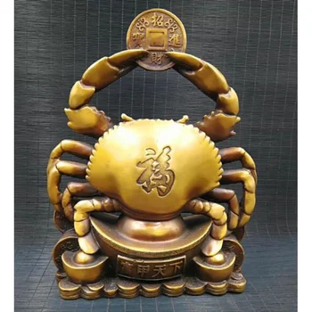 טהור פליז מזל סינית פסל, archaize, סרטן מלאכה