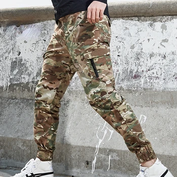 טקטי מכנסי גברים ללבוש עמיד עמיד למים צבאי קרבי מכנסיים לגברים רב בכיס מכנסי דגמ 