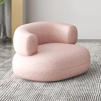 יוקרה יחיד ספה כסא יצירתי קטיפה עצלן כיסא מודרני מינימליסטי פנאי הכיסא נורדי Mueblesa הרהיטים בסלון WXHYH
