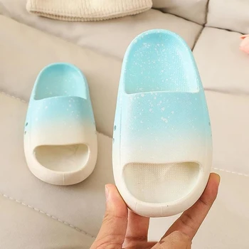 ילדים אופנה חדשה שיפוע הדפסה אנטי להחליק מקלחת נעלי בית סנדלים לבנים ובנות הביתה נעלי בית