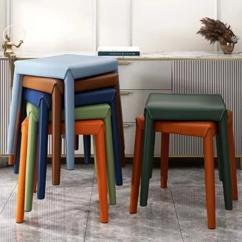 מודרני יהירות כסאות אוכל פשוט צואה יוקרה סלון כסאות אוכל נורדי שמיטה Sillas Cocina סלון ריהוט QF50DC