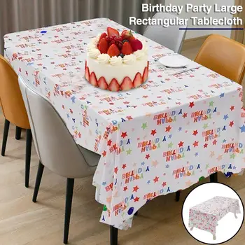 מסיבת יום הולדת מלבני מפת שולחן חד פעמיות כוכב להדפיס את מפת השולחן עבור הילדים מסיבת יום הולדת התינוק עיצוב חתונה 137 X