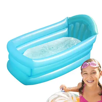 מתנפחים לפעוטות ג 'קוזי נייד PVC נסיעות רחצה ג' קוזי מקלחת קטנה לפוצץ בריכת שחייה במים לשחק ביליארד לילדים בנות בנים.