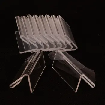 נוח עמיד שימושי תג מחיר לעמוד 25pcs אקריליק מחזיק תצוגת תווית מיני פלסטיק מתלים אביזרים כרטיס