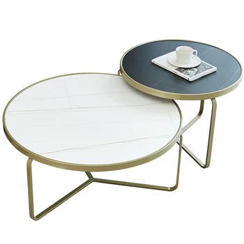 סביב שולחן הקפה להגדיר נורדי סלון עיצוב מודרני מינימליסטי שולחנות קפה כפרי הספה לצד פריטים ביתיים