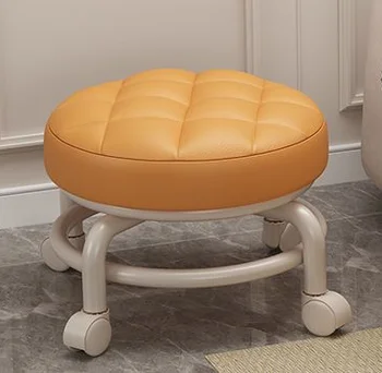 סיבוב פדיקור ספא סלון יופי עם גלגלים כיסא בסלון לשנות את הנעליים נמוך שרפרפים היופי מושב הכיסא רהיטים