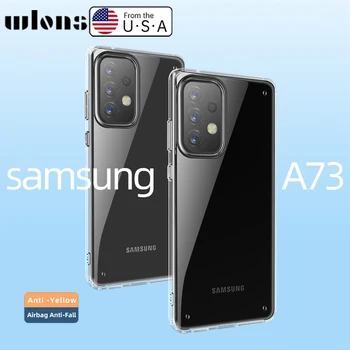 עבור Samsung Galaxy A73 5G 6.7 אינץ Wlons צבאי קרח קריסטל שקוף טלפון Case For Samsung A73 5G הגנה הכיסוי האחורי.