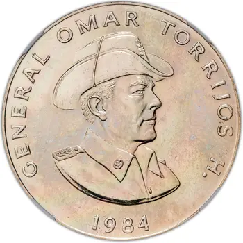 פנמה 1 בלבואה מטבע 1984 קוטר 38מ 
