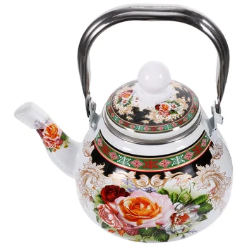 קומקום תה גבי התנור סירי אמייל קומקום קונג פו מים לשפוך קפה מגיש שמן