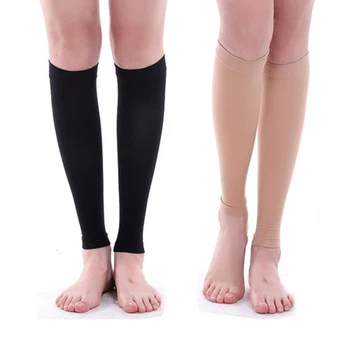 רפואי חדש כיתה אחת לחץ לטיפול דליות ברגל נשים סלים גרביים למנוע עגל דליות דחיסה גרב 1 זוג
