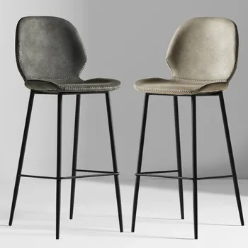 מעצב יוקרתי כסאות בר במבטא נורדי מתכת מונה מינימליסטי כיסאות בר מודרניים Cadeiras דה-בג הביתה בר רהיטים HDH